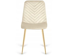 Lugano TRIO VELVET BEIGE GOLD minkšta kėdė