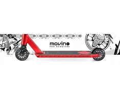 Triukinis paspirtukas Movino Glide, raudonas