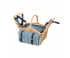 TRIVELLE pikniko krepšelis 4 asmenims su kilimėliu 40x28x20 cm HOMLA