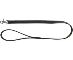 TRIXIE Rustic rieb. odos pavadys Heartbeat, M-L 1m/20mm, juodas