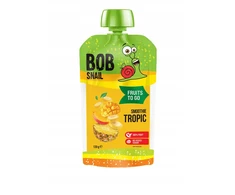 Tropinis bananų-ananasų-mangų kokteilis be pridėtinio cukraus 120 g BOB SNAIL