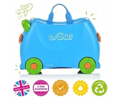 Trunki NUORODOS VAIKŲ LAGAMINAS JOJIMO LAGAMINIS MĖLYNAS - Terasa