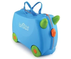 Trunki NUORODOS VAIKŲ LAGAMINAS JOJIMO LAGAMINIS MĖLYNAS - Terasa