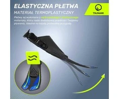 TSUNAMI L/XL tamsiai mėlyni plaukmenys