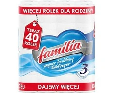 Tualetinis popierius Familia 40rit./3sl./120lap. baltas