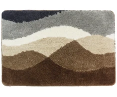 Tualeto kilimėlis BENEDOMO EARTH WAVES, poliesteris, neslystanti apačia, 50 x 50 cm