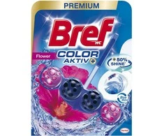 WC valiklis-gaiviklis BREF Mėlynas AKTIV FLOWERS, 50 g