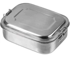 Turistinė dėžutė maistui laikyti Miltec 16x13x6.2cm metalinė