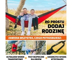 TURISTINIS HAMAKAS NEŠIOJAMASIS KELIONIŲ IŠGYVENIMO 300x200 SODO PRIEDAI