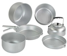 Mil-Tec ALU COOK-SET (3 COOK POTS,PAN,TEA POT)