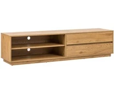 Home4You TV staliukas SACHA 180x40xH43cm, melaminas su ąžuolo žieve