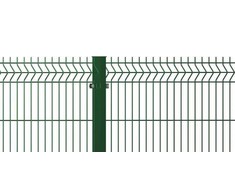 Tvoros segmentas, cinkuotas, žalios sp., 200 x 50 x 3,8 x 1530 x 2500 mm
