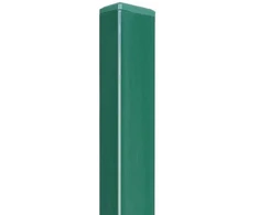 Tvoros stulpas, karštai cinkuotas, žalios sp., 60 x 40 x 1700 mm