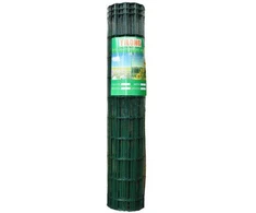 Tvoros tinklas EUROFENCE, virintas, PVC, žalios sp., 100 x 50 x 2,1 mm x 0,8 x 25 m