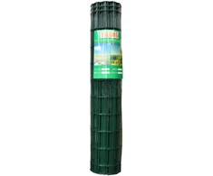 Yilong Tvoros tinklas EUROFENCE, virintas, PVC, žalios sp., 100 x 50 x 2,1 mm x 1,0 x 25 m
