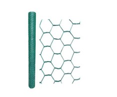 Tvoros tinklas, PVC, žalios sp., HEXAGONAL, 16 x 0,9 mm x 0,5 x 5 m