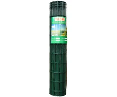 Tvoros tinklas, virintas, PVC, žalios sp., 100 x 75 x 2,2 mm x 0,8 x 25 m