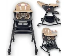 Twinky Baby MAXI SWING 2 in 1 maitinimo kėdutė - Reguliuojama - Juoda
