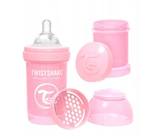 TwistShake ANTICOLIKAS ŠIRTINIMO BUTELĖLIS 180 ml ROŽINĖ 0m
