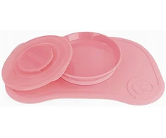 Twistshake Mini Anti-Slip Mat + rožinė plokštelė