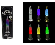 twm Lampka BROKATOWA Lampa zmieniająca kolory Glitter lava lawa 20cm su brokatem
