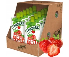 Tymbark Mousse 100% braškių obuolių bananų morkų 120 g x 12 vnt.