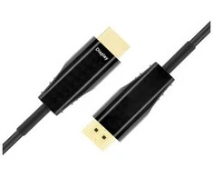 ULTRA didelės spartos DELTACO HDMI kabelis, 48Gbps, 15m, juodas, AOC / HU-AOC15