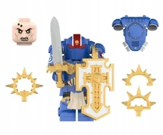 Ultramarines Bladeguard Veteran su WH40K minifigūrėlė plytoms