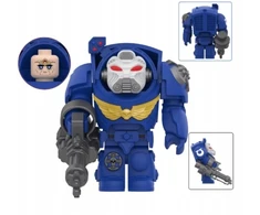 Ultramarines Terminatorius su WH40K minifigūrėlė plytoms