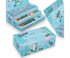 Undercover Kūrybinio meno rinkinys, kreidelės, žymekliai, užrašų knygelė, lagaminas, Stitch Stitch 44e