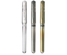 UNI Mitsubishi Um-153 gelinis rašiklis, 1.0mm, sidabrinis