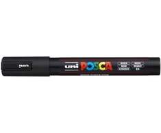 Uni Posca PC-5M plakato dažų žymeklis, apvalus, 1,8-2,5 mm, juodas