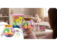 Unicorn Creative Kit Girls Night Light Kinetic Sand, DIY