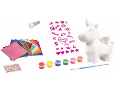 UNICORN PIGGY BANK STOVĖLIS VAIKAMS KŪRYBINIAI FIGŪRŲ DAŽŲ lipdukai