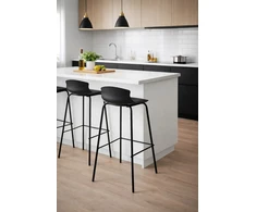 Unique Unikali DUKE taburetė - Juodas/Juodas juoda 86 cm plastiko