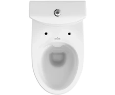 Unitazo komplektas CERSANIT PARVA CLEAN ON, horizontalus, su lėtaeigiu dangčiu, apat. pajungimas