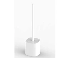 Unitazo šepetys SANIPLAST XS su dėklu, baltos sp., 11 x 11 x 42 cm, žemas