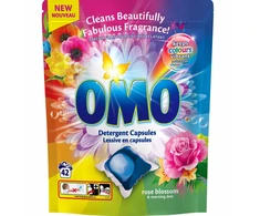 KAPSULĖS SKALBIMO OMO ROSE BLOSSOM 42VNT