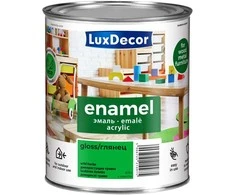 Universalus akrilinis emalis LUXDECOR 0,4 l sniego baltumo spalvos, matinis, vandens pagrindu
