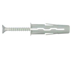 Universalūs nailoniniai kaiščiai UNO, 10 X 36 mm, su medsraigčiu, 50 vnt.