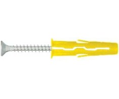 Universalūs nailoniniai kaiščiai UNO, 5,0 X 24 mm, su medsraigčiu, 50 vnt.