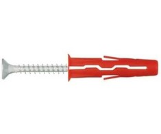 Universalūs nailoniniai kaiščiai UNO, 6,0 x 28 mm, su medsraigčiu, 10 vnt.