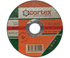 Universalus pjovimo diskas CORTEX, 115 x 1,6 x 22 mm, metalui, betonui
