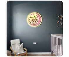 Upominki_Pl LAMPKA nocna LED dla dziecka Z IMIENIEM NA BATERIE 30cm prezent SŁONIK