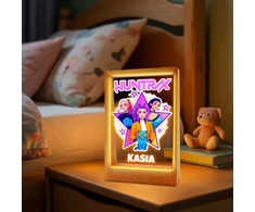 Upominki_Pl LED naktinė lempa Huntrix K-pop Huntresses Rumi Mira Zoey dovana vaikui