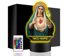 Upominki_Pl Naktinė lempa LED MATKA BOSKA BOŻA MARYJA Pultas prezent URODZINY statuetka