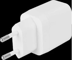 USB-C sieninis įkroviklis DELTACO, 1x USB-C PD, 20 W, baltas / USBC-AC152 / 1903151