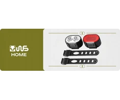 USB LED dviračio žibintų rinkinys priekiniam ir galiniam universaliam galingam žibintui