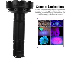 UV DETEKTORIUS 395NM 128 LED DEKLINIMAS GINTARO PAIEŠKAMS