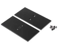 Bikuva.lt LED juostos profilio VARIO30-32 užbaigimo elementai, metaliniai, juodi, komplekte 2 vnt.